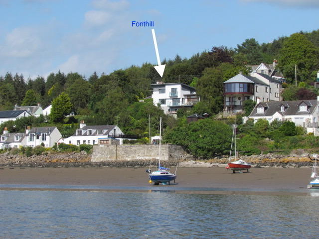 Kippford self catering holiday house, dog friendly, with fabulous views across the water.